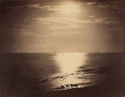 Le Soleil au Zénith - Océan / O Sol no Zénite, Normandia de Gustave Le Gray