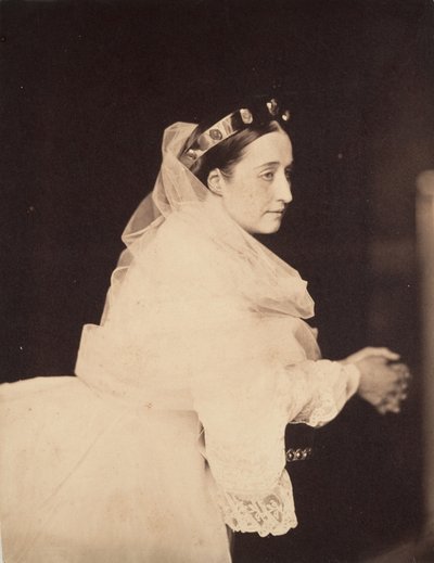 Imperatriz Eugênia em oração, 1856. de Gustave Le Gray