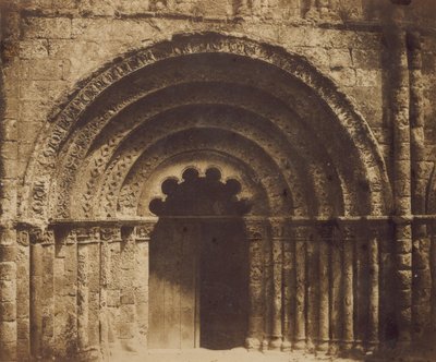 Portal médio de Aubeterre, 1851. de Gustave Le Gray