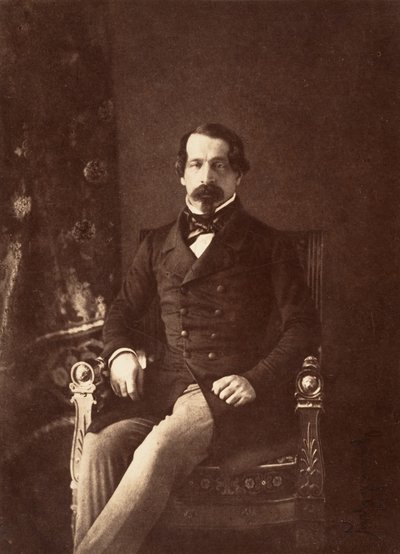 Retrato de Louis-Napoleon Bonaparte como príncipe-presidente, 1852. de Gustave Le Gray