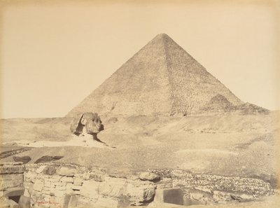 Pirâmides de Gizé, 1865-69. de Gustave Le Gray