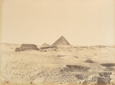 Pirâmides de Gizé, 1865-69. de Gustave Le Gray
