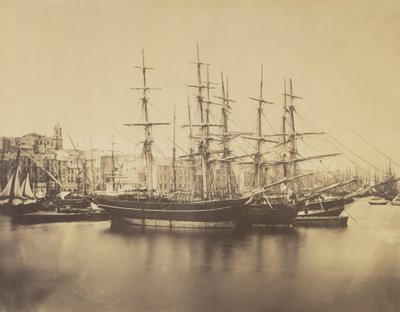 Navios no porto, Sète de Gustave Le Gray
