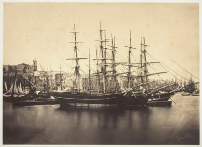 Navios no porto de Sète de Gustave Le Gray