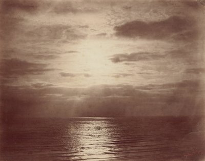 Efeito Solar nas Nuvens-Oceano, 185657. de Gustave Le Gray