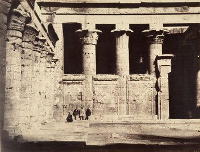 Templo de Edfu, 1867. de Gustave Le Gray