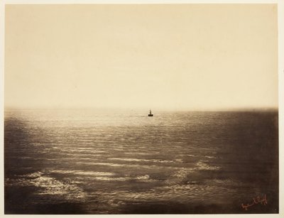 O barco a vapor, 1856. de Gustave Le Gray