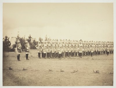 Sem título [soldados em desfile], 1857. de Gustave Le Gray