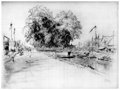 Canal a Troyes, c1880-1930 1924 de Gustave Leheutre