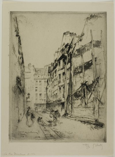 A Rue Domat, Paris de Gustave Leheutre