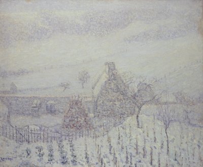 Nevasca em Hedouville de Gustave Loiseau