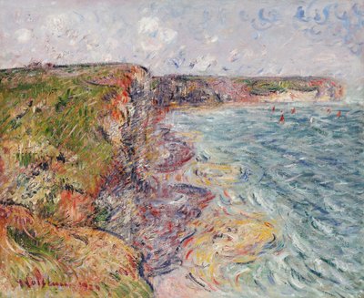 Veleiros perto dos penhascos, Yport; Veleiros em Cliffs, Yport, 1924 de Gustave Loiseau