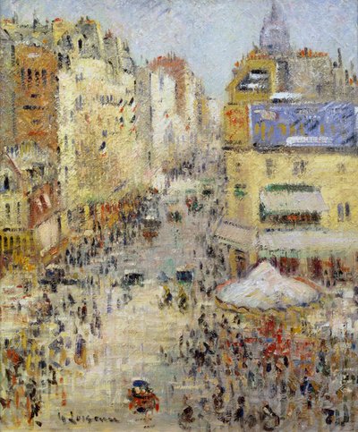 14 de julho em Paris, Rue de Clignancourt, 1925 de Gustave Loiseau