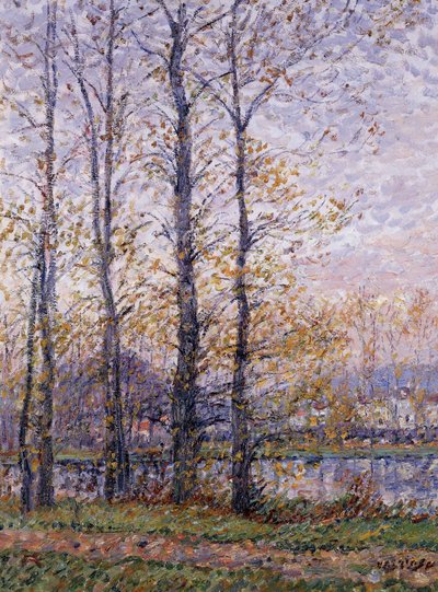 Os bancos do Oise em Precy; Les Bords de l "Oise a Precy, de Gustave Loiseau
