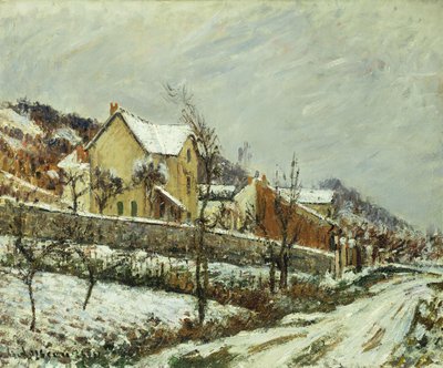 Aldeia na neve; Vila na neve, 1911 de Gustave Loiseau