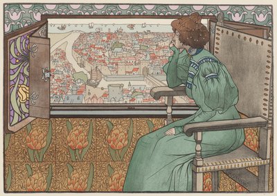 Solveig, cerca de 1897. de Gustave Max Stevens