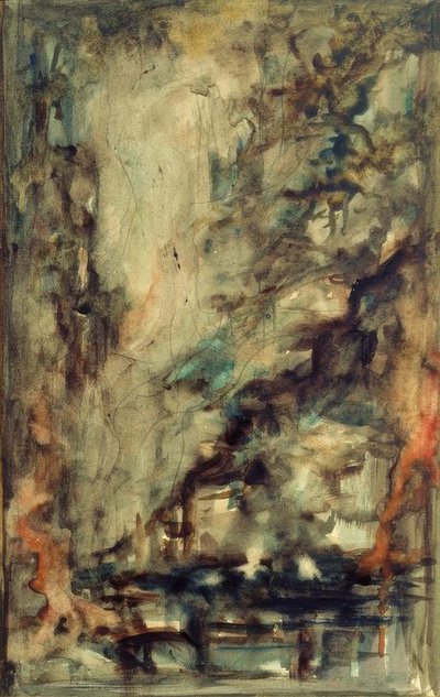 Esboço (para aventureiros e o talismã ) de Gustave Moreau