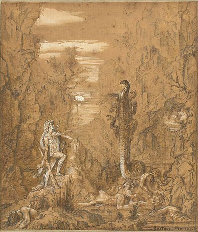 Hércules e a Hidra de Lerna de Gustave Moreau