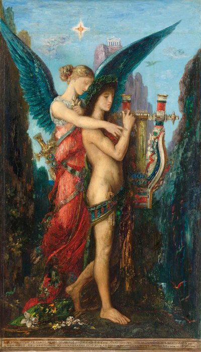 Hesíodo e a Musa de Gustave Moreau