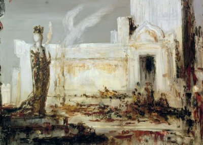 Helen no portão Scee de Gustave Moreau