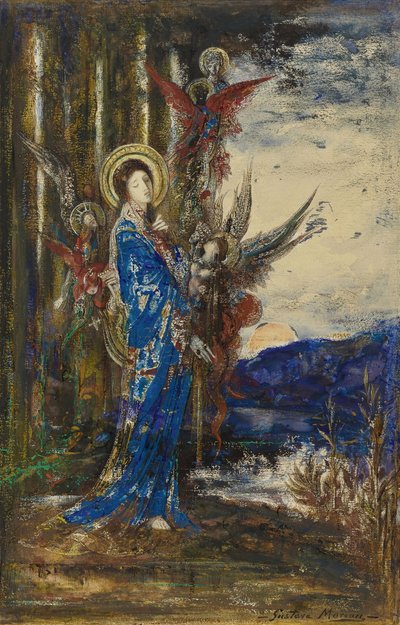"Aquarela de Gustave Moreau (1826-1898) Colecção privada de Gustave Moreau