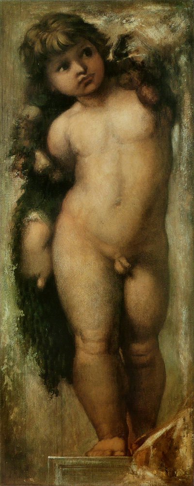 Putto segundo Rafael. Cópia do Putto de Rafael, da Academia de São Lucas em Roma. de Gustave Moreau