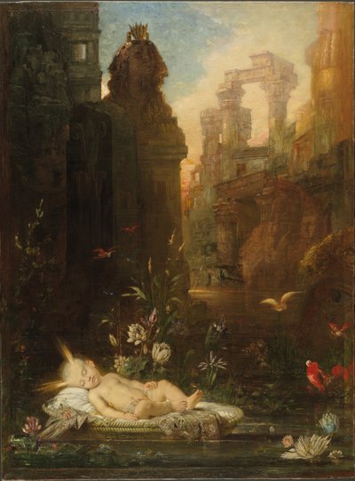O Menino Moisés de Gustave Moreau