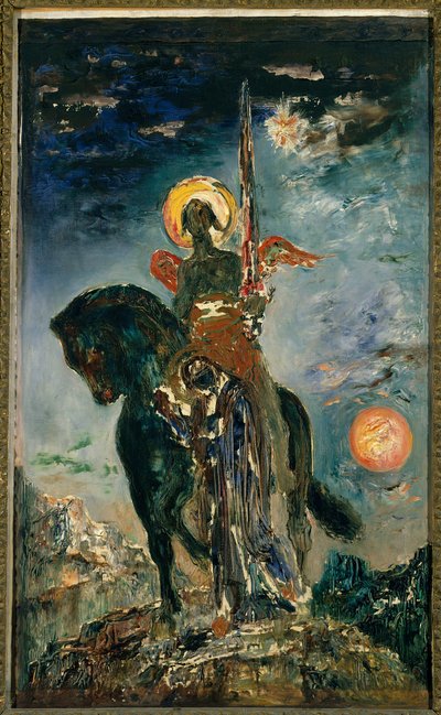 O Parque e o Anjo da Morte Pintado por Gustave Moreau (1826-1898) Sol. 1,10 X 0,37 m. Paris, Musee Gustave Moreau de Gustave Moreau