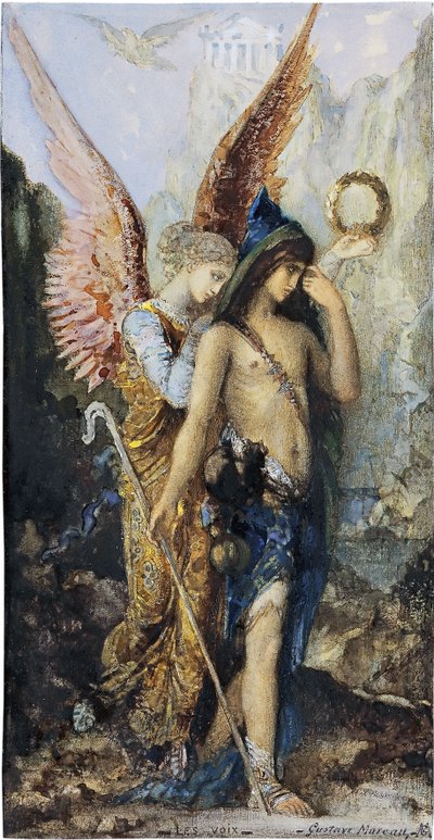 As vozes, c. 1880 de Gustave Moreau