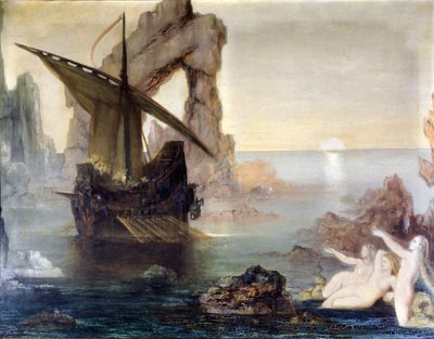 Ulysses e as Sereias de Gustave Moreau. de Gustave Moreau