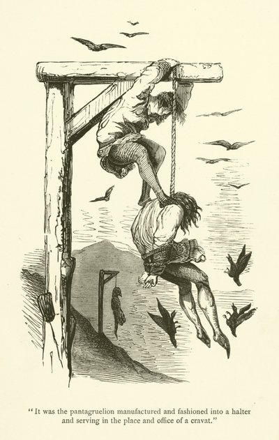 Ilustração para as obras de Rabelais de Gustave after Dore