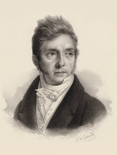 Retrato do compositor Pierre Jacques Joseph Rode 1774-1830. de Gustave de Galard
