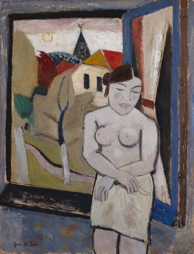 Nu por uma Janela de Gustave de Smet