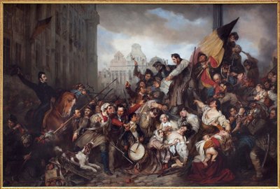 A Revolução Belga de 1830, 1835 de Gustave Wappers