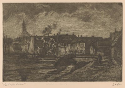 Leidschendam (título original no objeto) de Gustave van der Does (signed by artist)