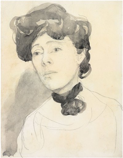 Retrato de uma senhora, c. 1909-1910 de Gwen John