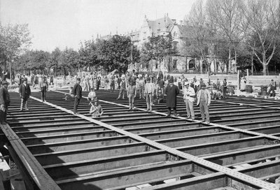1896-17 caminho de ferro Arena estrada György Klösz 2 de György Klösz