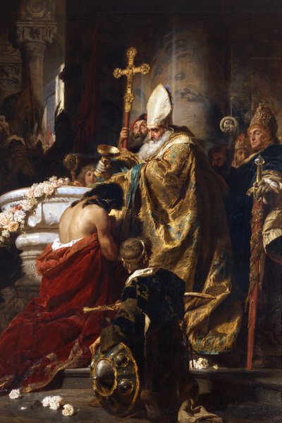 O Batismo de Vajk de Gyula Benczúr
