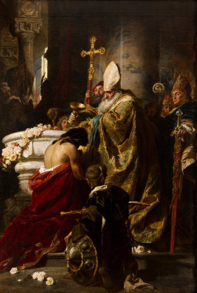 O Batismo de Vajk de Gyula Benczúr