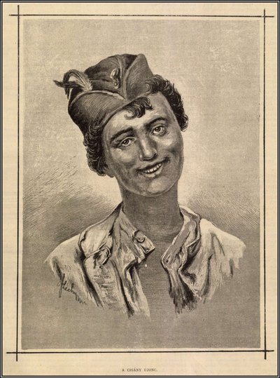 O cigano recém-chegado. Mo. e o Mundo, 1883 de Gyula Széchy