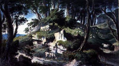Paisagem, com vacas e ovelhas de H.F. 1751 1812 Aylesford