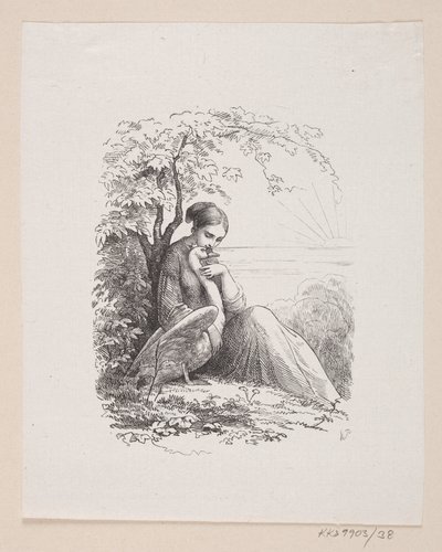 Ilustração para "The Wild Swans" em H.C. Andersen, "Contos de fadas e histórias", Volume 1 de H.P. Hansen