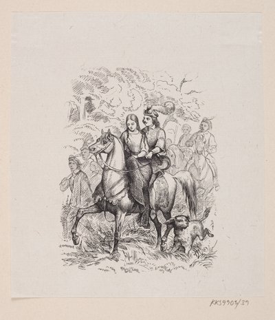 Ilustração para "The Wild Swans" em H.C. Andersen, "Contos de fadas e histórias", Volume 1 de H.P. Hansen