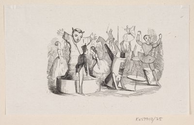Ilustração para "The Steadfast Tin Soldier" em H.C. Andersen, "Contos de fadas e histórias", Volume 1 de H.P. Hansen