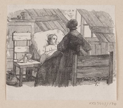 Ilustração para "Five from a Pea Pod" em H.C. Andersen, "Contos de fadas e histórias", Volume 2 de H.P. Hansen