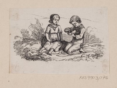 Ilustração para "Ib e a pequena Christine" em H.C. Andersen, "Contos de fadas e histórias", Volume 2 de H.P. Hansen