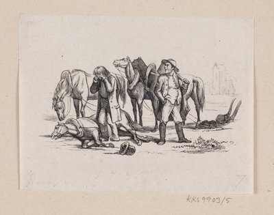 Ilustração para "Pequeno Claus e grande Claus" em H.C. Andersen, "Contos de fadas e histórias", Volume 1 de H.P. Hansen