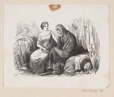 Ilustração para "Lykkens Kalosker" em H.C. Andersen, "Contos de fadas e histórias", Volume 1 de H.P. Hansen
