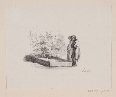 Ilustração para "The Neighbouring Families" em H.C. Andersen, "Contos e Contos de Fadas", Volume 2 de H.P. Hansen