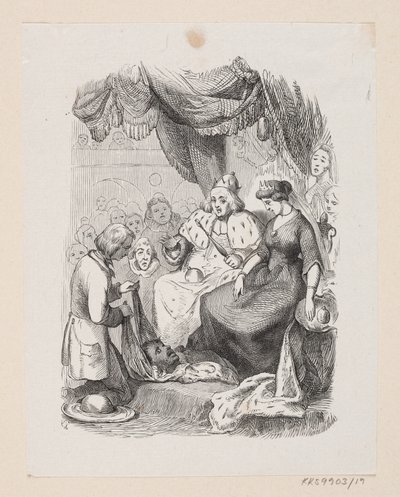 Ilustração para "The Traveling Companion" em H.C. Andersen, "Contos de fadas e histórias", Volume 1 de H.P. Hansen